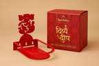 Shri Ganesh Diya Holder (Golden) - Divya Deep | TheSparkles